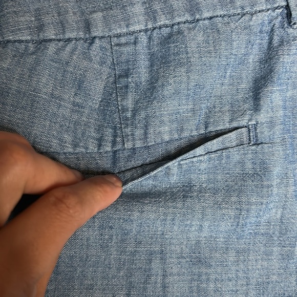 J.Crew Chambray Shorts - Scalloped Hem | Size 4 |Lightweight & Feminine - Picture 4 of 6